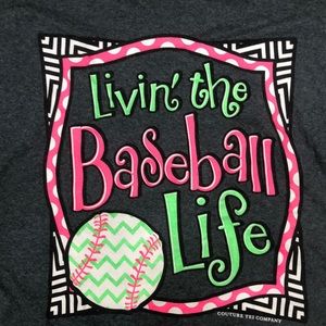 Couture Tee Company - Livin’ the baseball life T-shirt SZ L